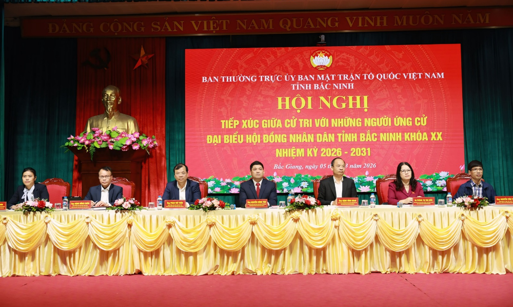 Bắc Ninh: Ứng cử viên HĐND tỉnh khóa XX tiếp xúc cử tri tại đơn vị bầu cử số 9