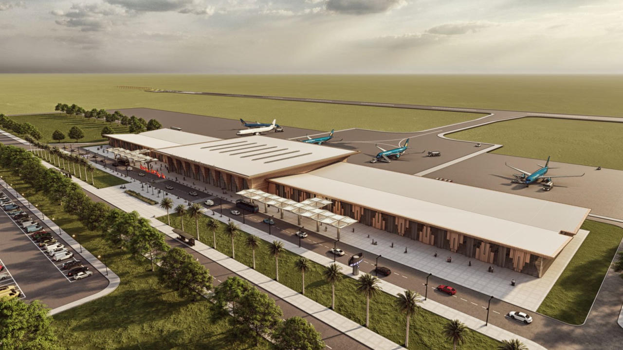 Phối cảnh dự án Cảng hàng không dân dụng Phan Thiết