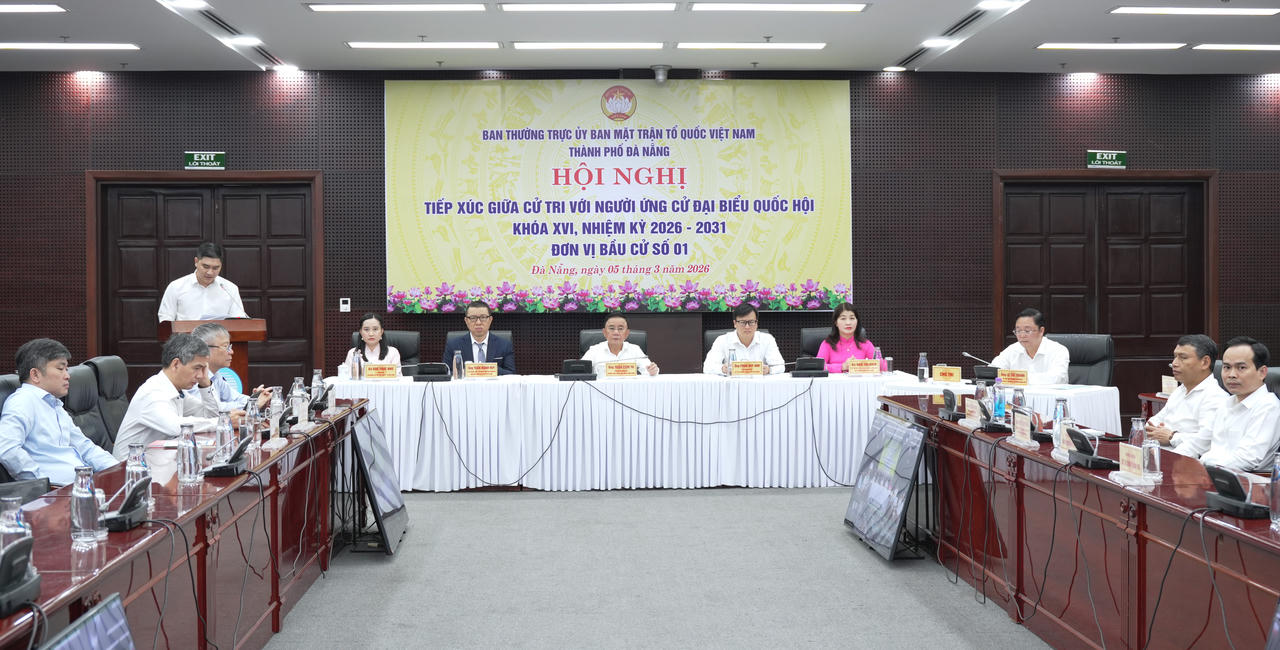 Quang cảnh hội nghị tại Trung tâm hành chính TP Đà Nẵng. 