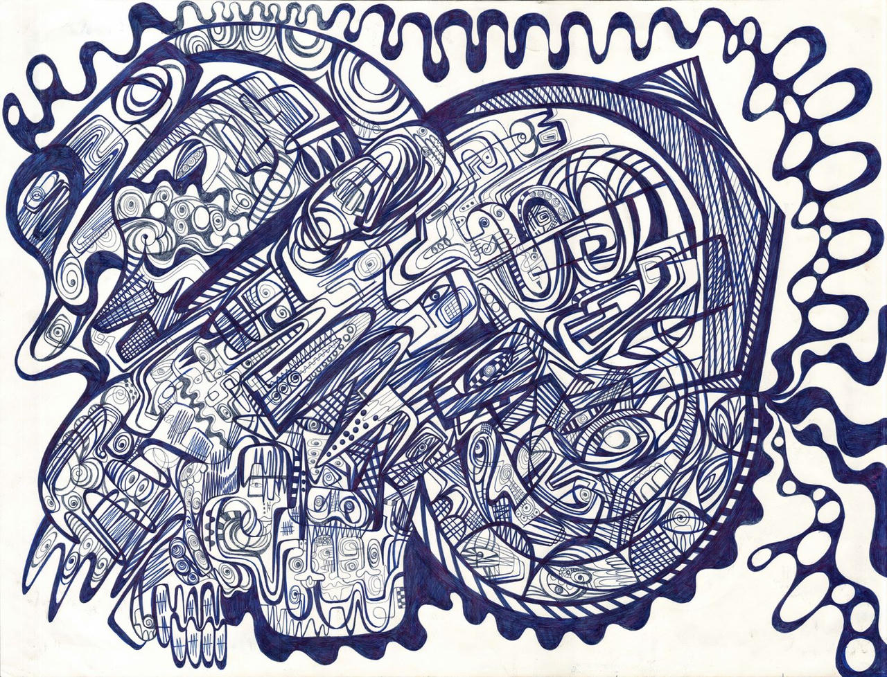 Một trong những tác phẩm "Dòng chảy đột biến" (ảnh A.K).