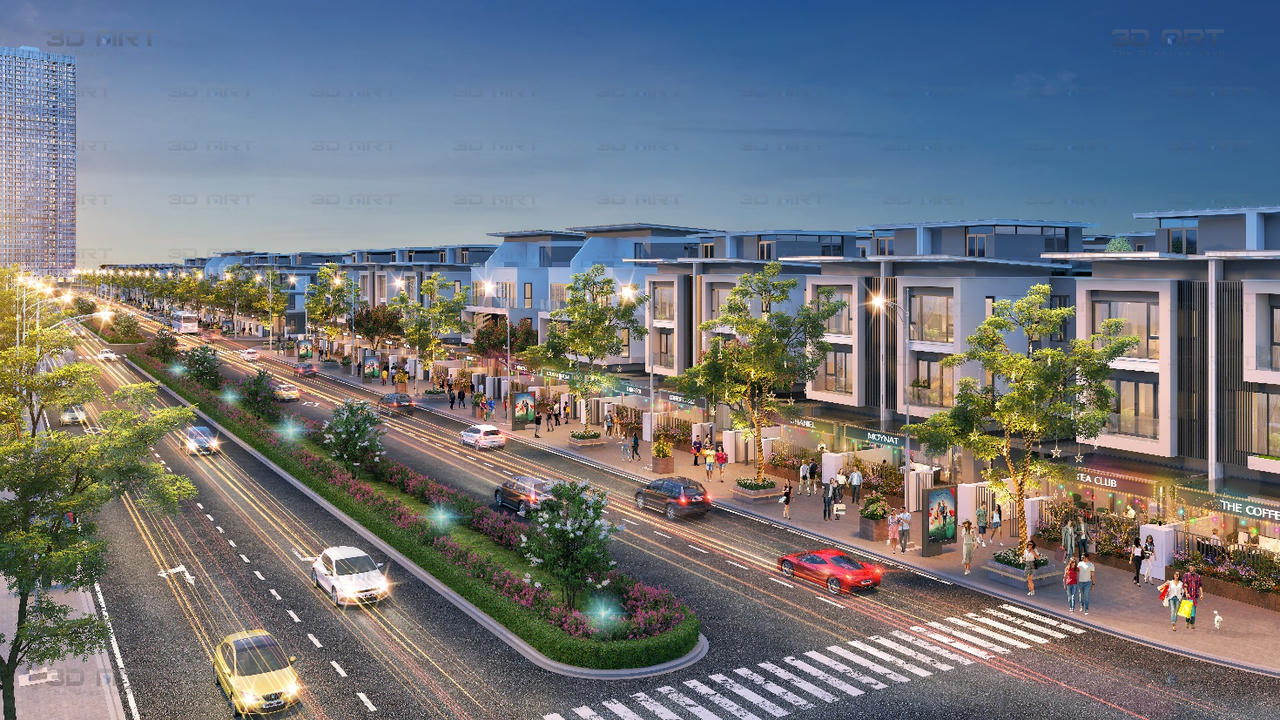 Phối cảnh dự án An Quý Villa tại khu đô thị Dương Nội