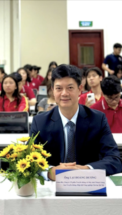 Ông Lại Hoàng Dương - Tổng Giám đốc Công ty CP Truyền thông và Máy tính Thánh Gióng. (Ảnh: NVCC)