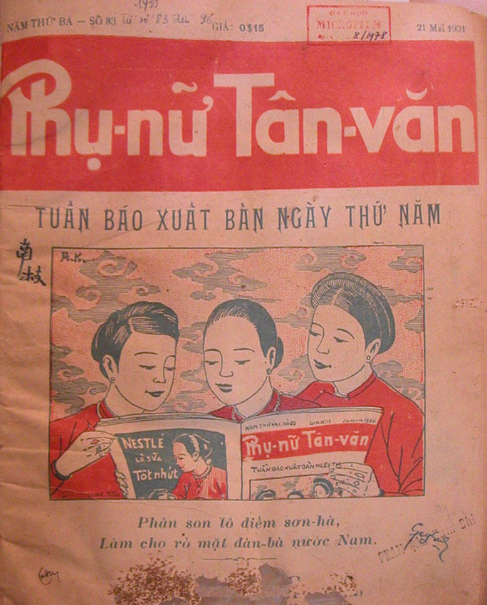 Phụ nữ Tân văn mang tư tưởng tiến bộ, cổ vũ các giá trị dân chủ, dân sinh, đồng thời đấu tranh cho nữ quyền. (Ảnh: Tư liệu)