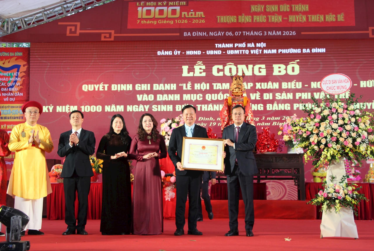 Hà Nội: Lễ hội Tam giáp được ghi danh vào Danh mục Di sản văn hóa phi vật thể quốc gia