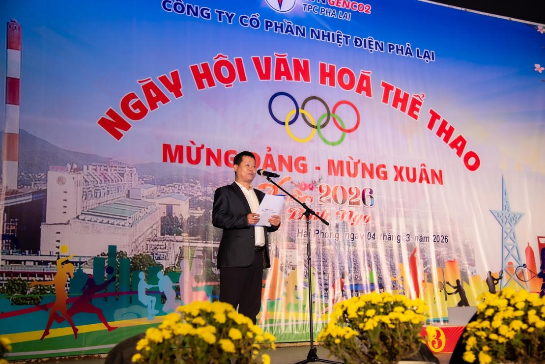 Ông Mai Quốc Long - Bí thư Đảng ủy, Chủ tịch HĐQT Công ty, Trưởng ban chỉ đạo Ngày hội phát biểu bế mạc.