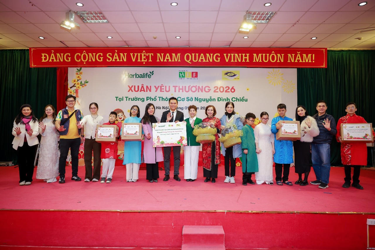 Herbalife Việt Nam lan tỏa 'Xuân Yêu Thương' 2026 tại các Trung tâm Casa