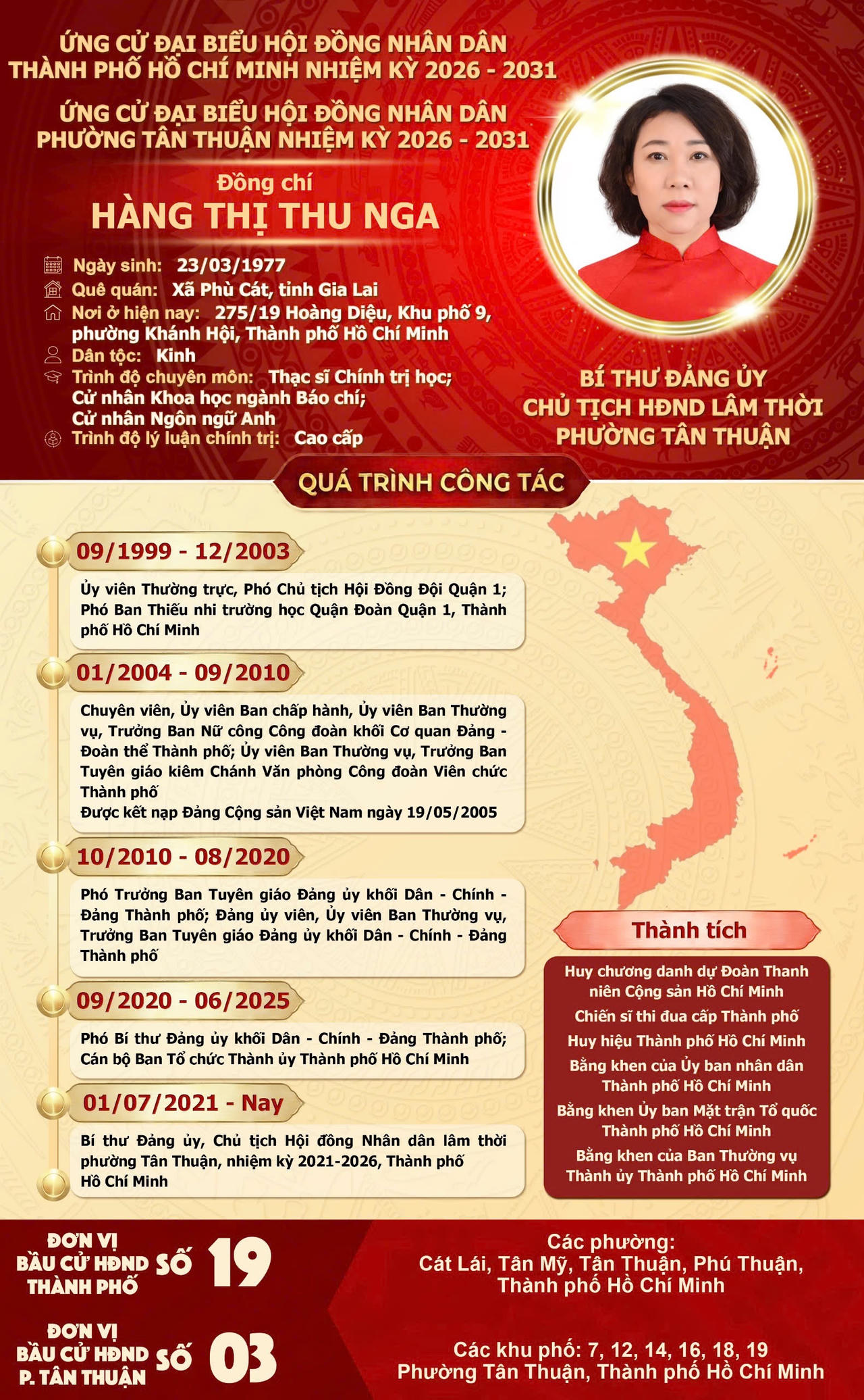 Ứng cử viên HĐND TPHCM Hàng Thị Thu Nga: Cam kết đấy mạnh chính quyền số và dịch vụ công trực tuyến, nâng cao chất lượng phục vụ nhân dân 