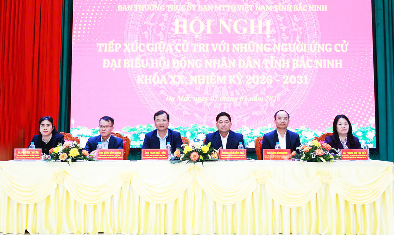 Ứng cử viên HĐND tỉnh Bắc Ninh khóa XX tiếp xúc cử tri tại phường Đa Mai