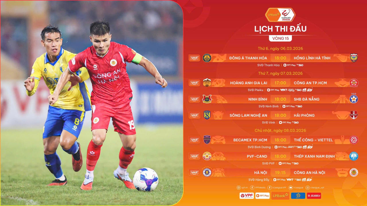 Vòng 15 V.League 2025/26: Ninh Bình cần 3 điểm
