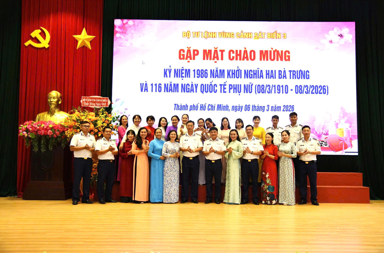 Phụ nữ Bộ Tư lệnh Vùng Cảnh sát biển 3: Nhiều hoạt động ý nghĩa chào mừng Ngày Quốc tế Phụ nữ