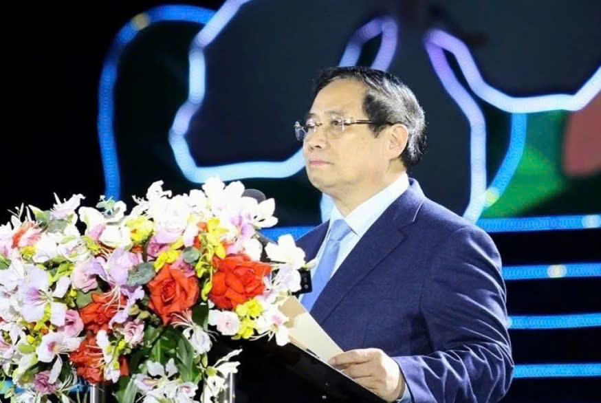 Thủ tướng Chính phủ Phạm Minh Chính phát biểu tại lễ khai mạc.