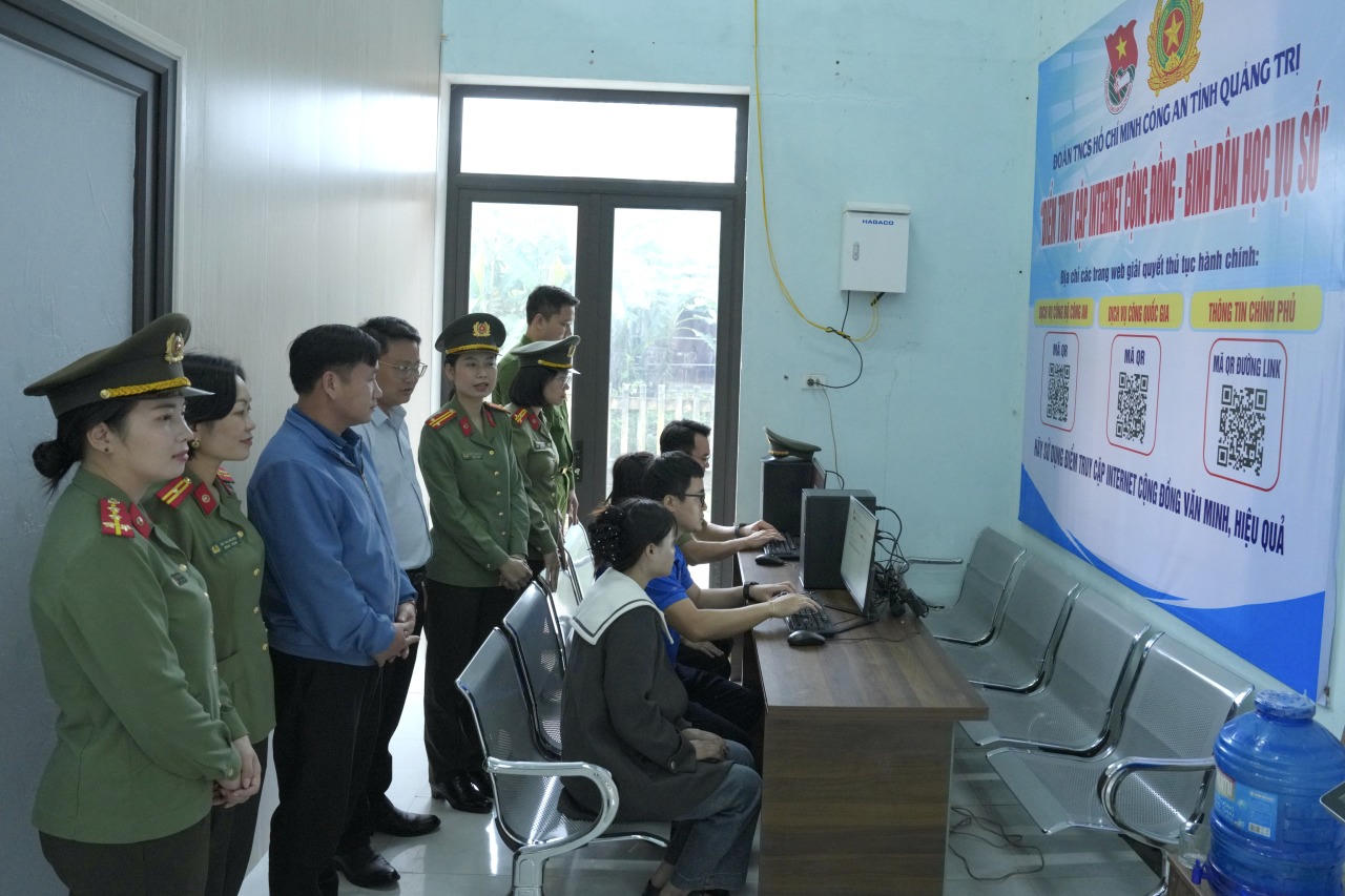 Mô hình được chạy thử nghiệm tại điểm trung tâm hành chính công xã Dân Hóa.