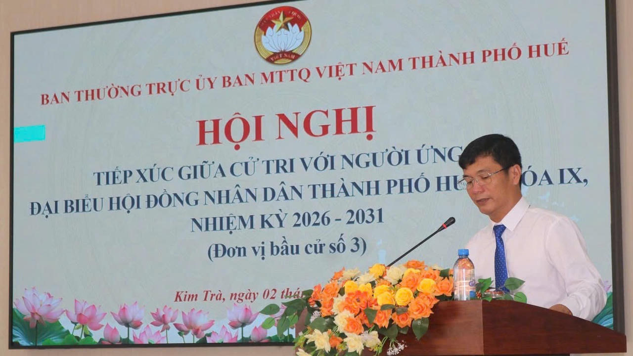 Ứng cử viên HĐND TP Huế Châu Viết Thành: Từ thực tiễn cơ sở đến khát vọng xây dựng chính quyền số vì người dân