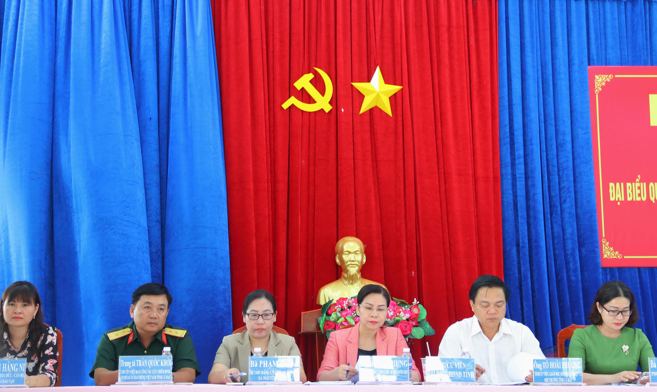 Các ứng cử viên ĐBQH khóa XVI và đại biểu HĐND tỉnh nhiệm kỳ 2026 – 2031 tham dự Hội nghị.