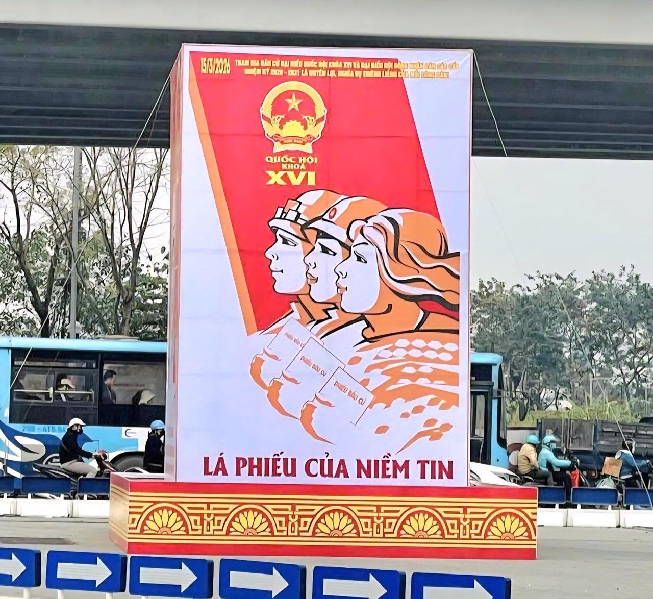 Phường Xuân Đỉnh (Hà Nội) rực rỡ cờ hoa hướng tới ngày bầu cử đại biểu Quốc hội và HĐND các cấp