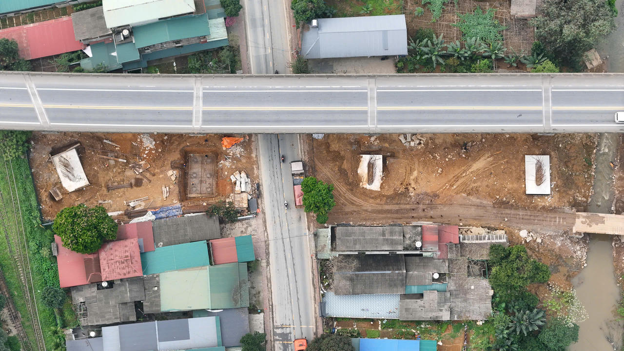 Một phần hình ảnh khu vực thi công dự án&nbsp;mở rộng đoạn Yên Bái - Lào Cai thuộc tuyến cao tốc Nội Bài - Lào Cai đoạn qua thôn Giao Bình, xã Gia Phú, tỉnh Lào Cai.