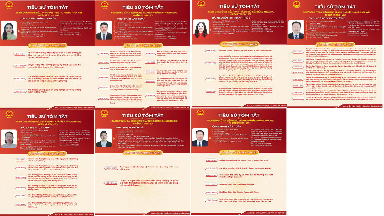 Các ứng cử viên đơn vị bầu cử số 18.&nbsp;