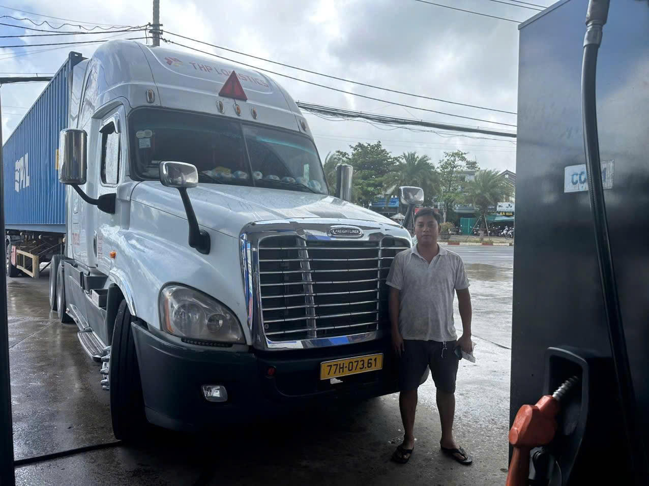 Nguyễn Xuân Lân, tài xế xe tải thuộc Công ty TNHH TM DV VT THP.