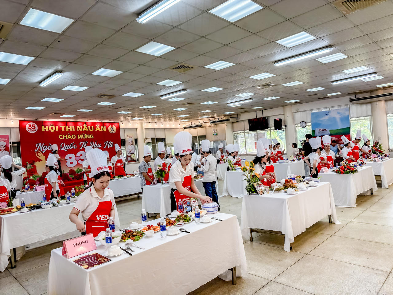 Các bài thi nấu ăn được các thí sinh đầu tư tỉ mỉ và trình bày đẹp mắt.