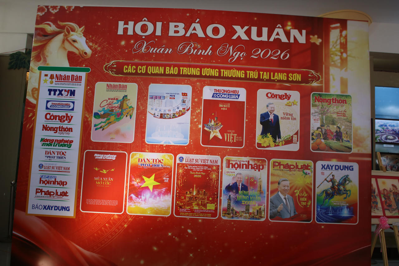 Báo Pháp luật Việt Nam tham gia Hội Báo Xuân xứ Lạng năm 2026