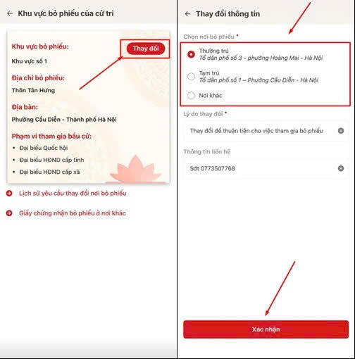 Cử tri có thể đổi nơi bỏ phiếu, xem danh sách ứng cử viên trên VNeID