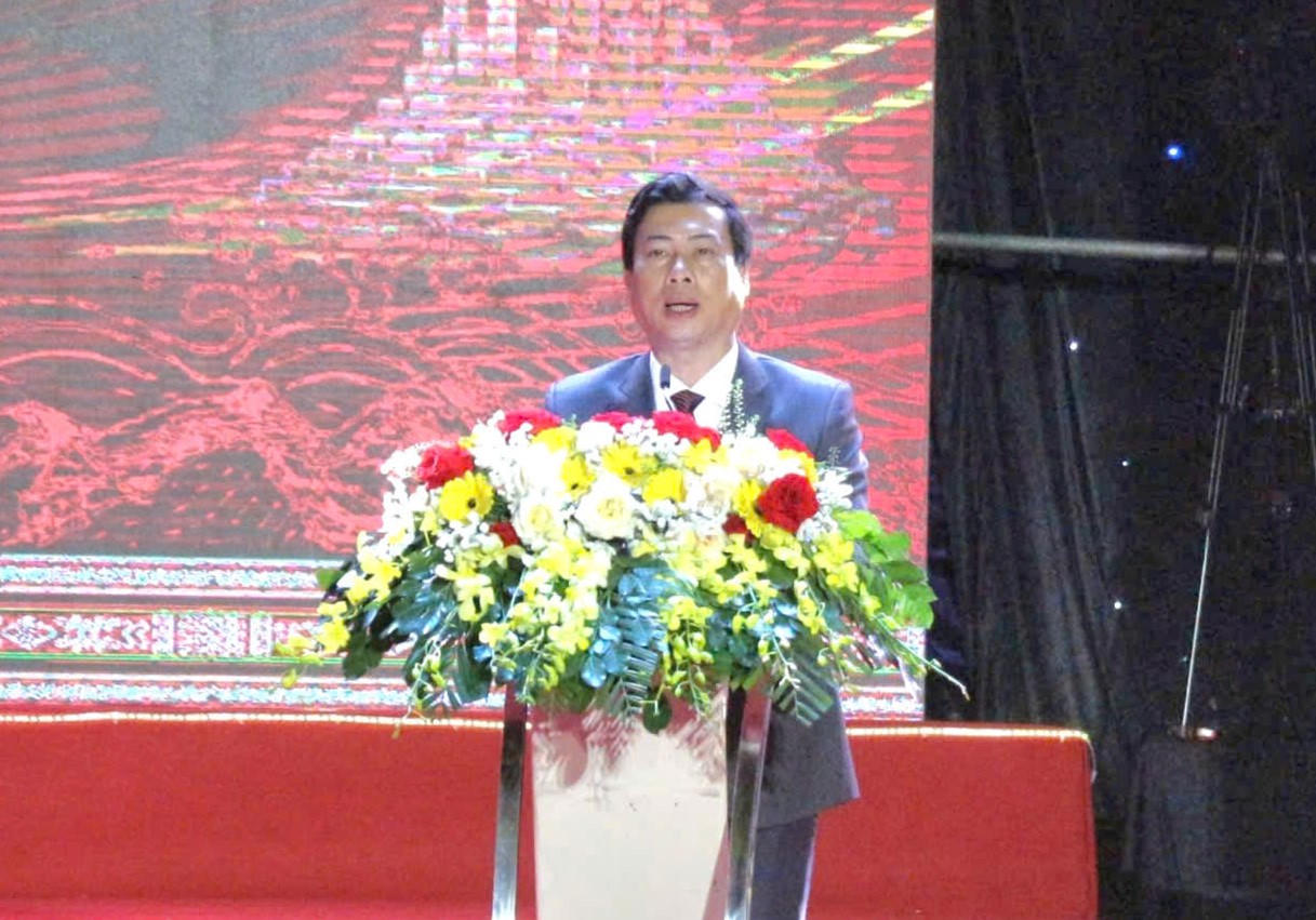 Ông Trần Hồng Tiến - Giám đốc Sở Văn hóa, Thể thao và Du lịch tỉnh Đắk Lắk phát biểu.