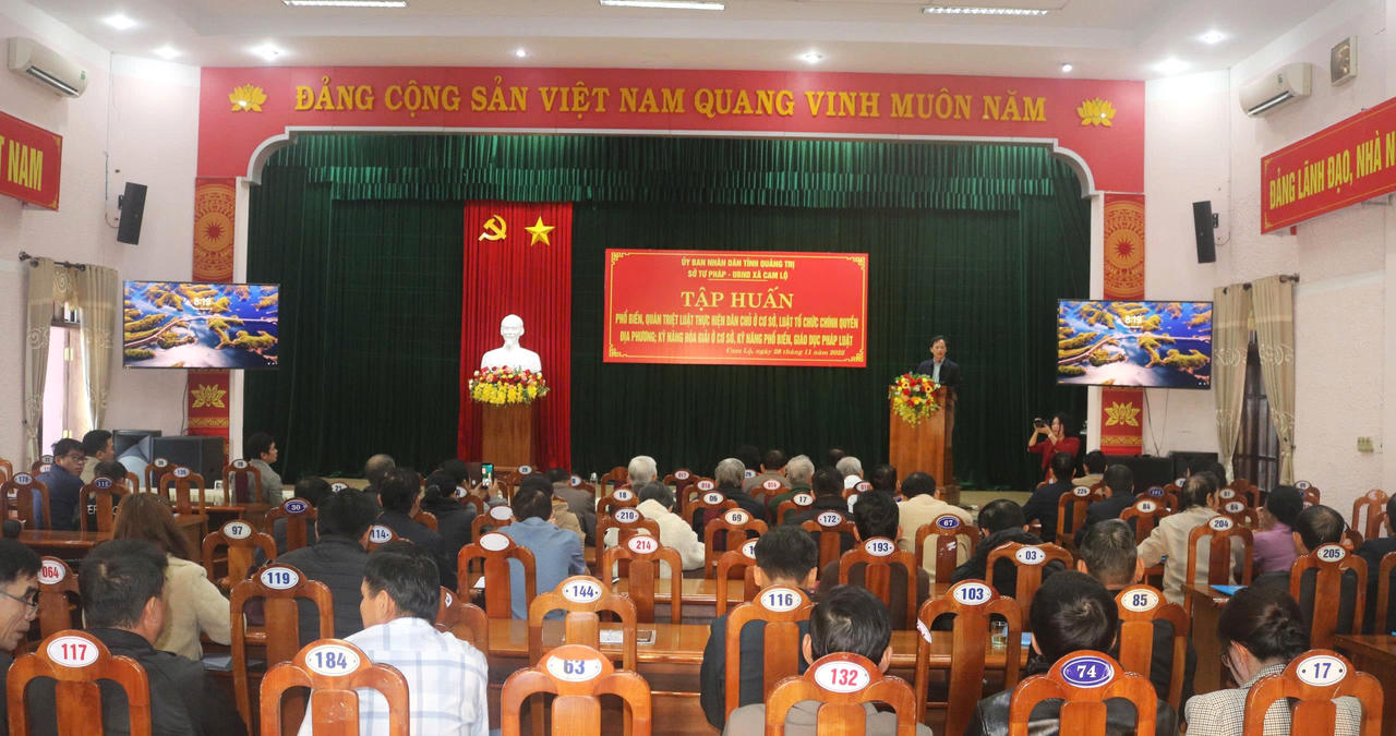 Sở Tư pháp Quảng Trị đẩy mạnh tuyên truyền pháp luật về bầu cử