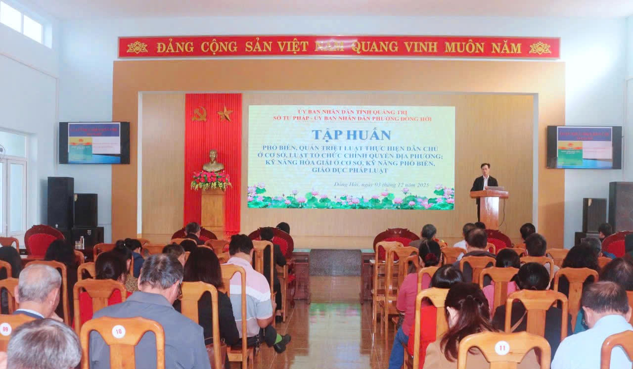 Sở Tư pháp Quảng Trị đẩy mạnh tuyên truyền pháp luật về bầu cử