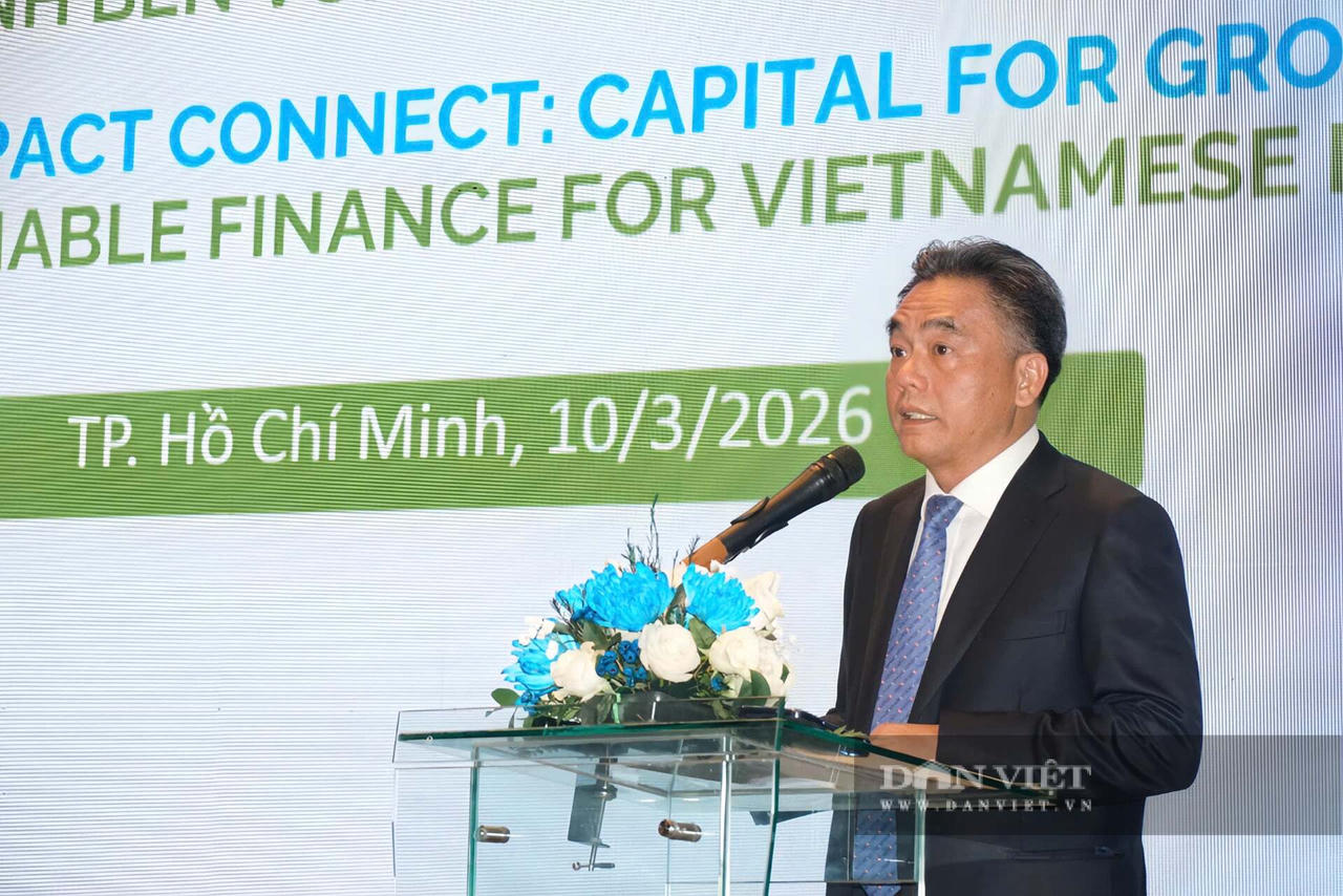 Ông Nguyễn Lộc Hà, Phó Chủ tịch UBND TP.HCM, tại diễn đàn về nguồn tài chính bền vững cho doanh nghiệp ngày 10/3. Ảnh: T. Thụy