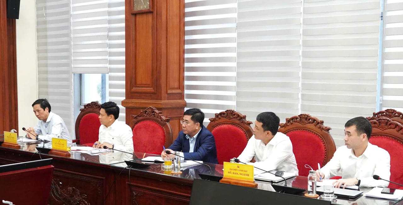 Các đại biểu tham dự buổi làm việc.