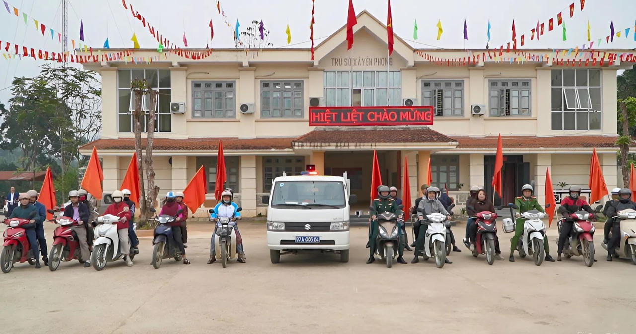 Xã Yên Phong ra quân tuyên truyền bầu cử tại các thôn vùng cao.