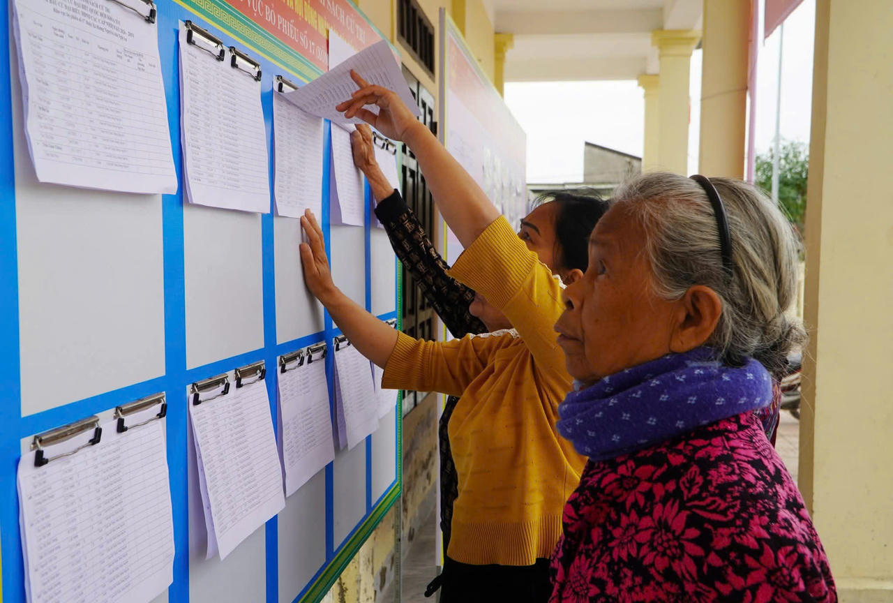 Xã Hưng Nguyên sẵn sàng cho ngày bầu cử.