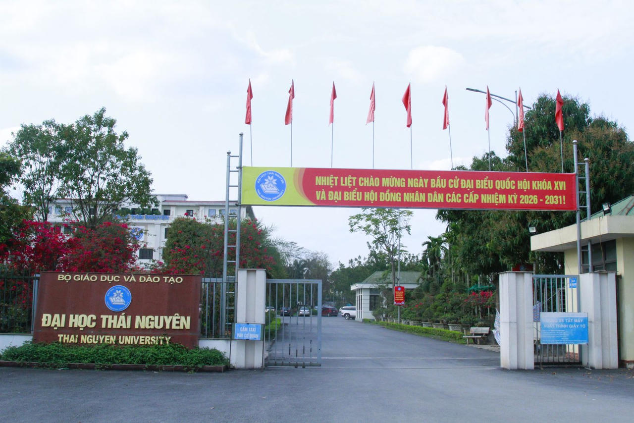 Đại học Thái Nguyên đẩy mạnh tuyên truyền chào mừng ngày bầu cử đại biểu Quốc hội khóa XVI và đại biểu Hội đồng nhân dân các cấp nhiệm kỳ 2026 - 2031.