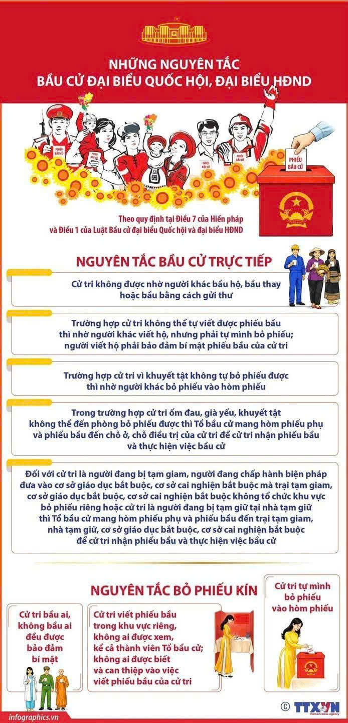 Cử tri thực hiện quyền bầu cử, lựa chọn đại biểu Quốc hội và HĐND các cấp theo quy định của pháp luật. (Ảnh: TTXVN)