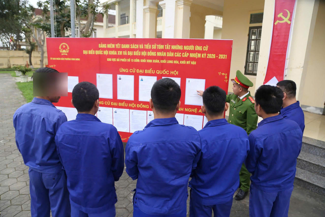 Cơ sở cai nghiện ma túy số 1, Công an tỉnh Nghệ An đã sẵn sàng cho ngày bầu cử.