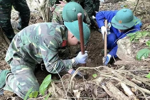 Phát hiện hài cốt liệt sĩ tại khu vực núi Cỏ Chuối (Quảng Trị)