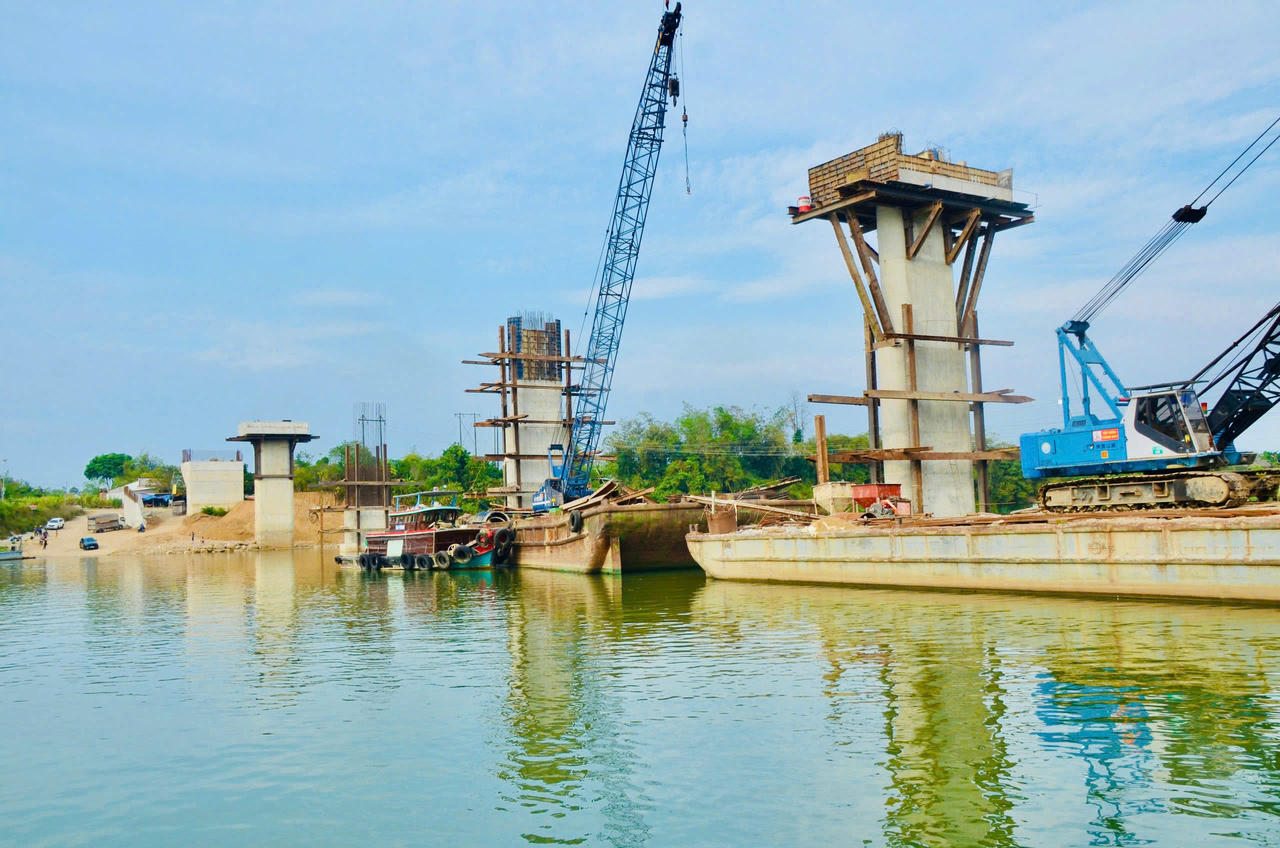 Toàn bộ công tác đúc dầm Super-T của cầu Hiếu Liêm đã hoàn thành.