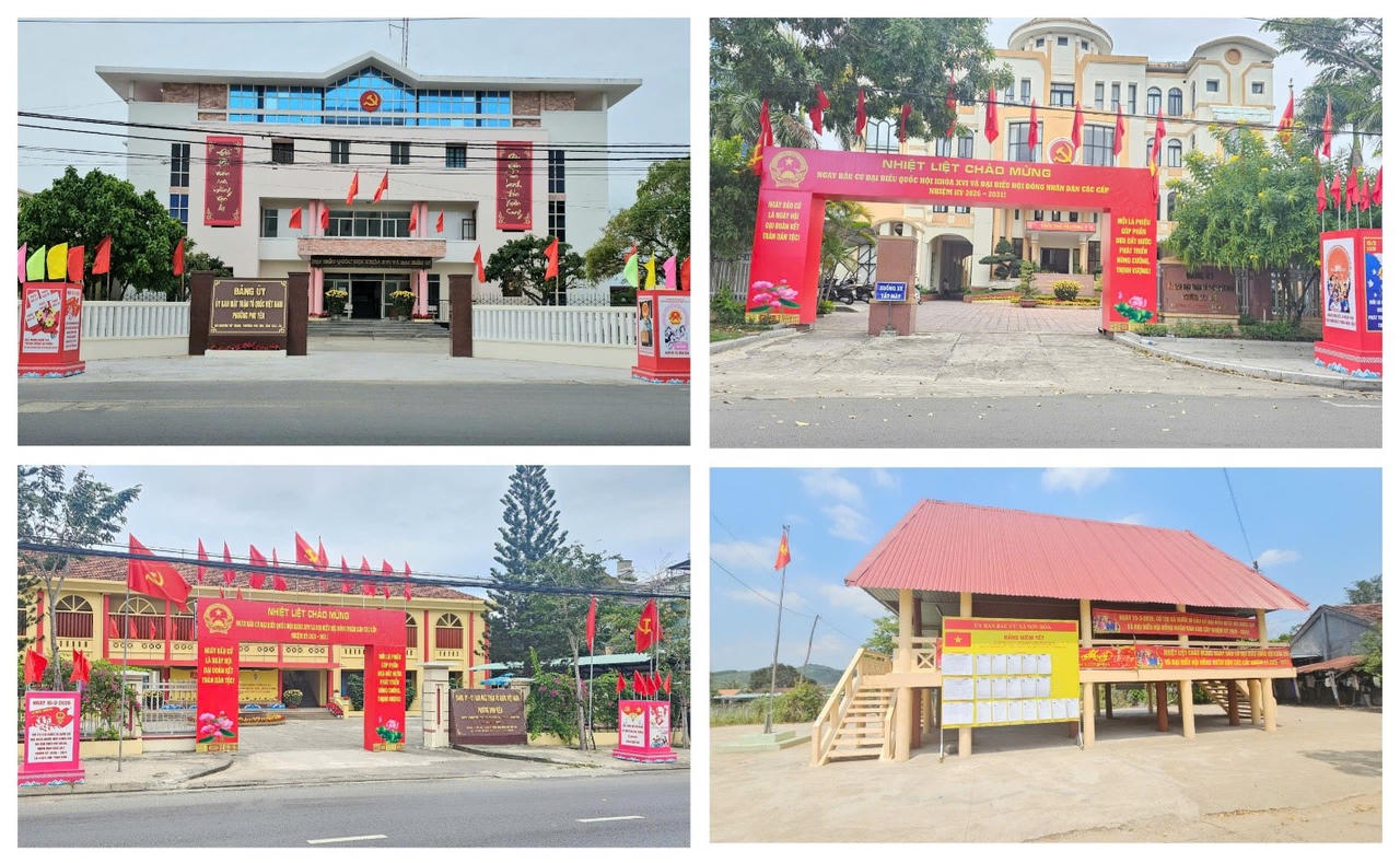 Những ngày này, tại các xã, phường trên địa bàn tỉnh Đắk Lắk đã rợp cờ hoa, hệ thống pano, khẩu hiệu, cờ Tổ quốc, băng rôn tuyên truyền.