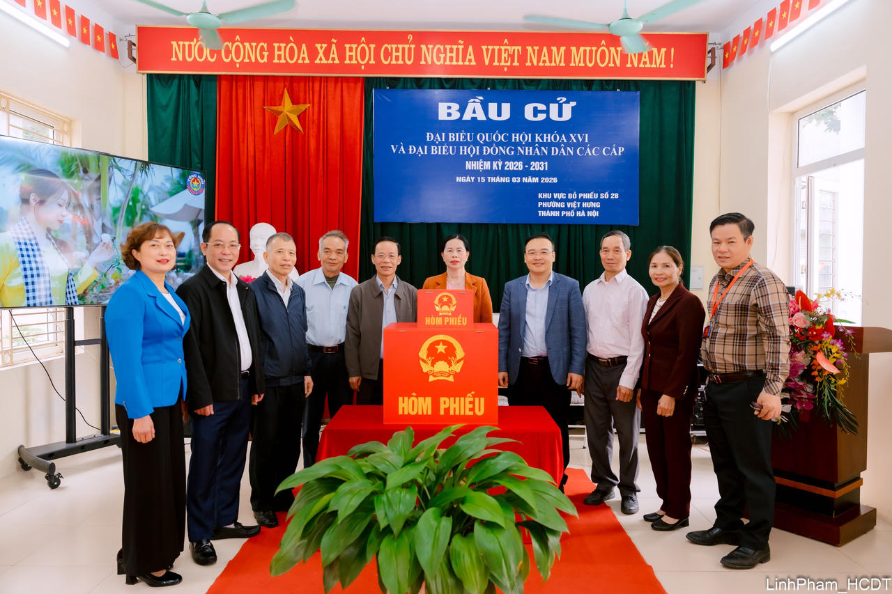 Phường Việt Hưng sẵn sàng cho Ngày bầu cử đại biểu Quốc hội và HĐND các cấp nhiệm kỳ 2026-2031.