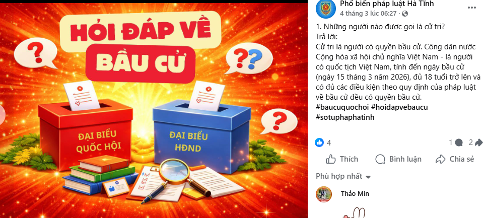 Lan tỏa pháp luật về bầu cử: Hà Tĩnh chuẩn bị cho ngày hội toàn dân từ những việc làm thiết thực