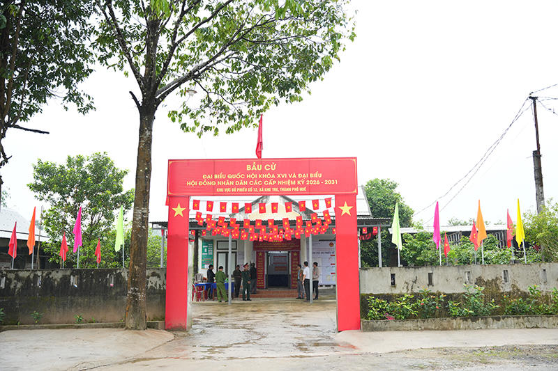 Các địa điểm bỏ phiếu ở các xã vùng cao Huế đã được chuẩn bị đầy đủ cơ sở vật chất.