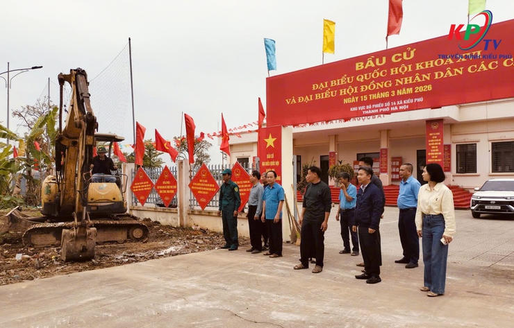 Hưng Đạo, Kiều Phú (Hà Nội) hoàn tất công tác chuẩn bị cho ngày bầu cử 15/3