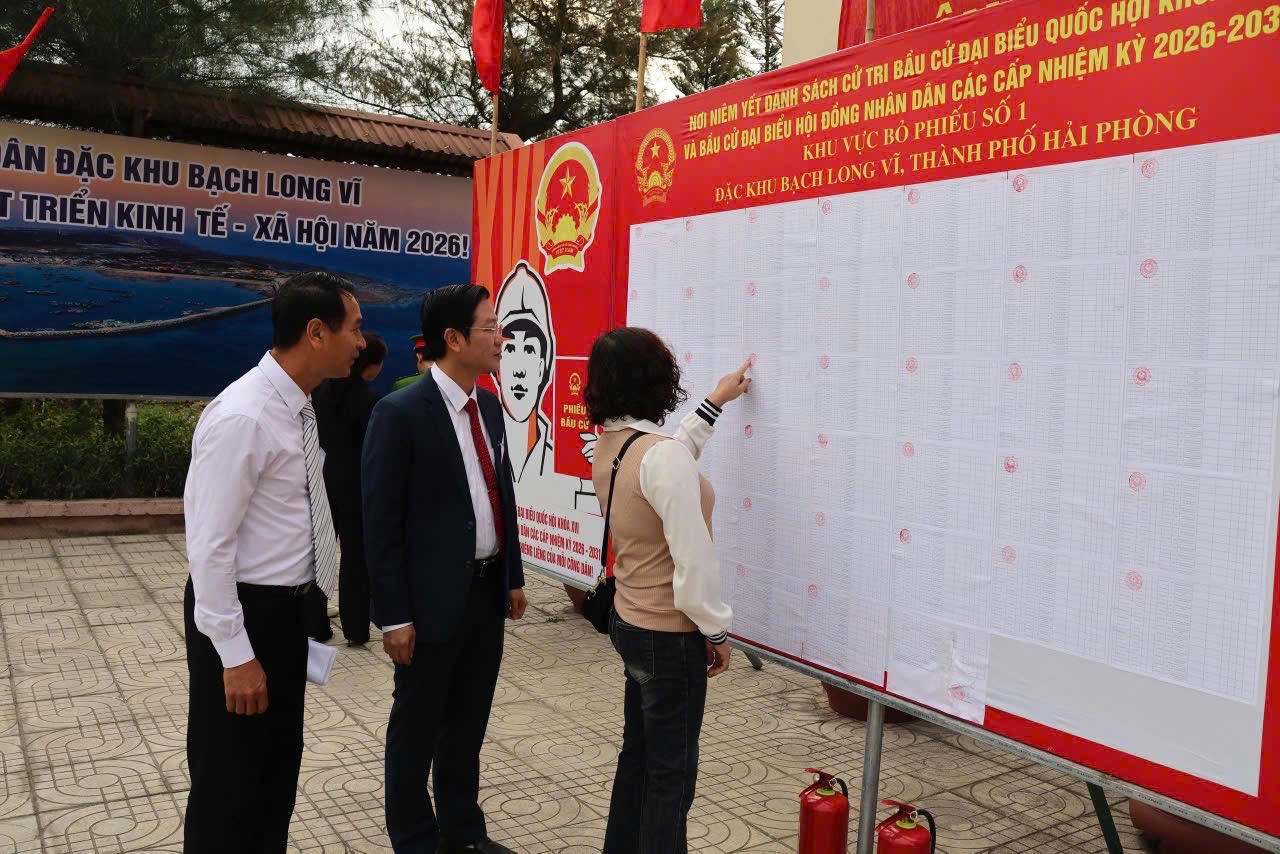 Danh sách cử tri và danh sách người ứng cử được niêm yết công khai tại các khu vực bỏ phiếu để nhân dân theo dõi.