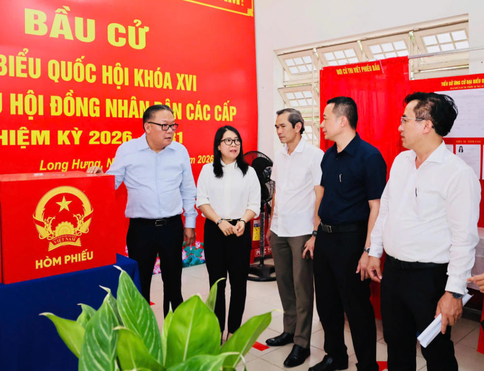 Công tác chuẩn bị tại các khu vực bỏ phiếu ở Đồng Nai đã hoàn tất trước ngày bầu cử.