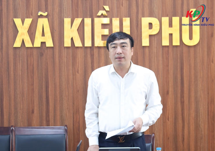 Ông Phạm Quang Tuấn - Bí thư Đảng ủy, Chủ tịch HĐND xã Kiều Phú.