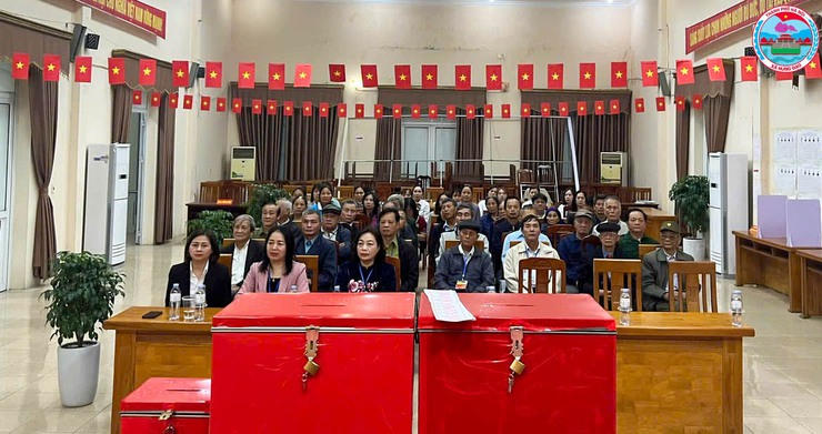 Lễ khai mạc Cuộc bầu cử đại biểu Quốc hội khóa XVI và đại biểu Hội đồng nhân dân các cấp nhiệm kỳ 2026–2031 tại xã Hưng Đạo.