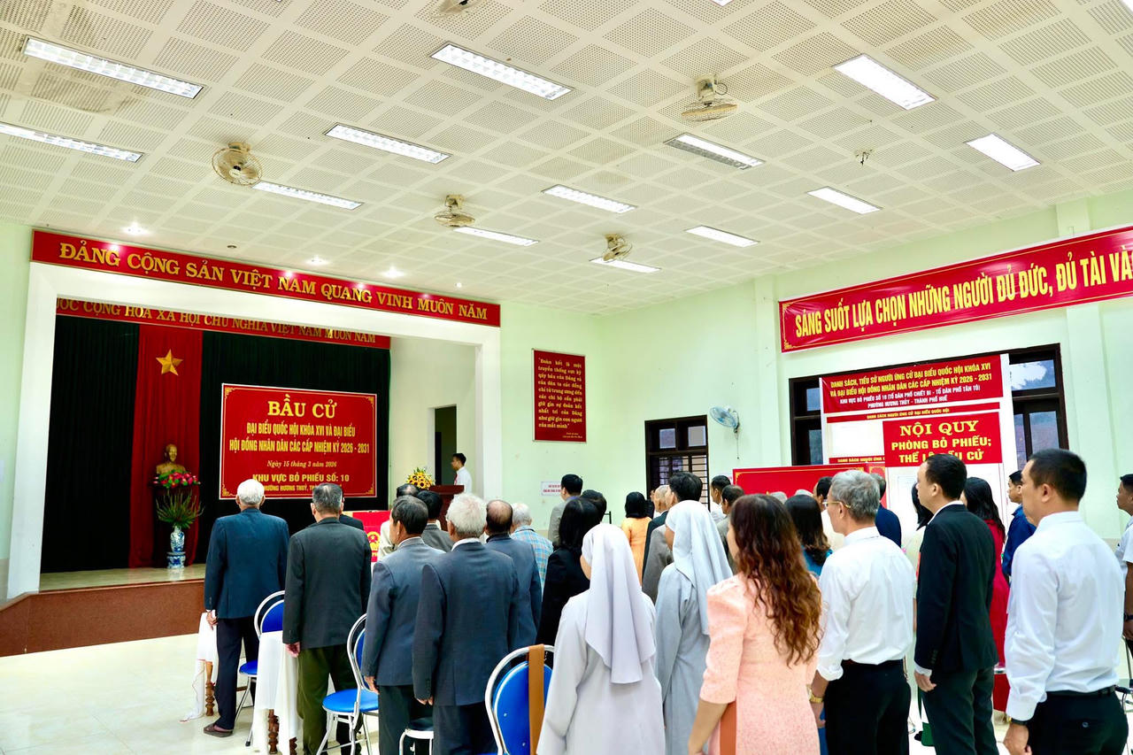 Phường Hương Thủy (TP Huế) khai mạc Ngày bầu cử đại biểu Quốc hội khóa XVI và đại biểu HĐND các cấp