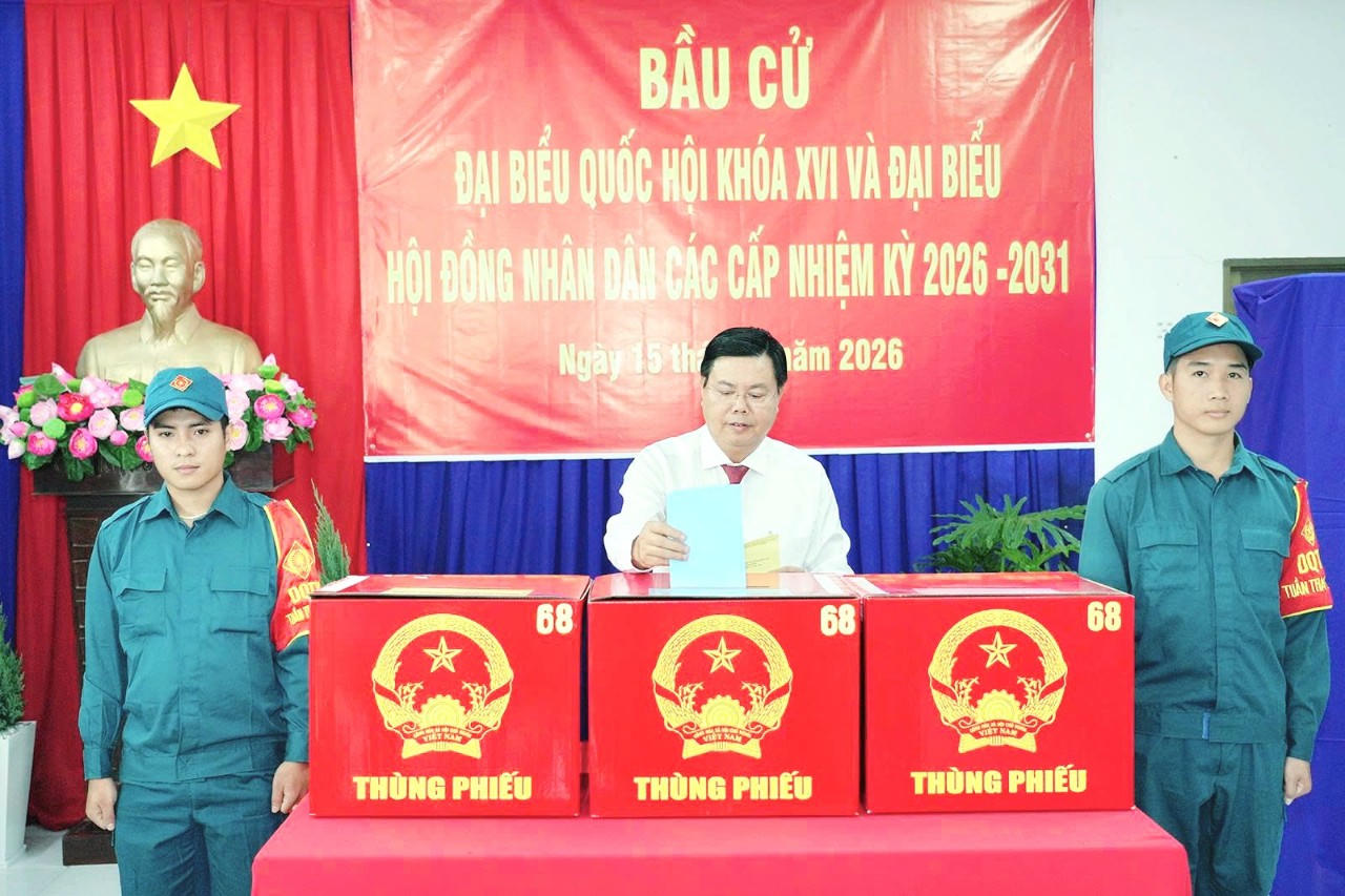 Bí thư Tỉnh ủy An Giang Nguyễn Tiến Hải trúng cử đại biểu HĐND tỉnh nhiệm kỳ 2026 - 2030.