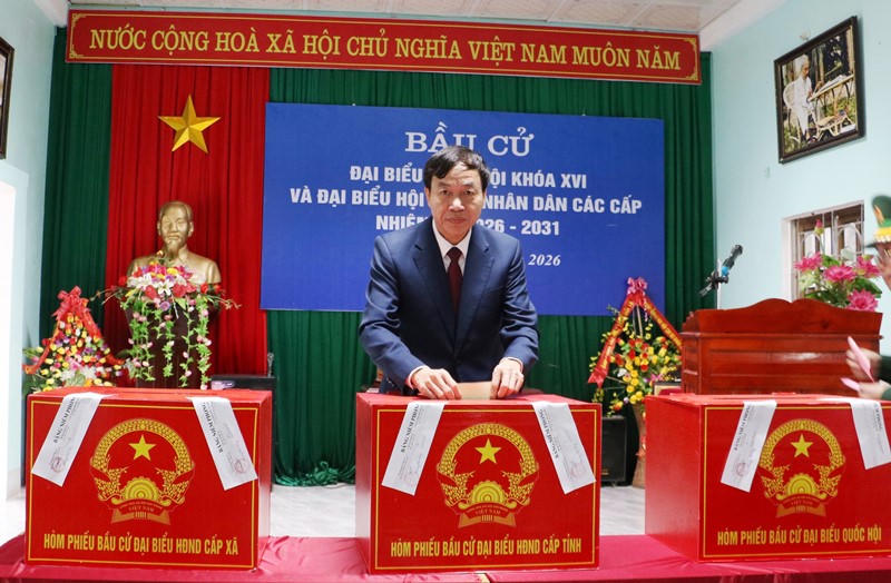 Điện Biên: 390/926 khu vực bỏ phiếu có 100% cử tri trong danh sách đi bầu