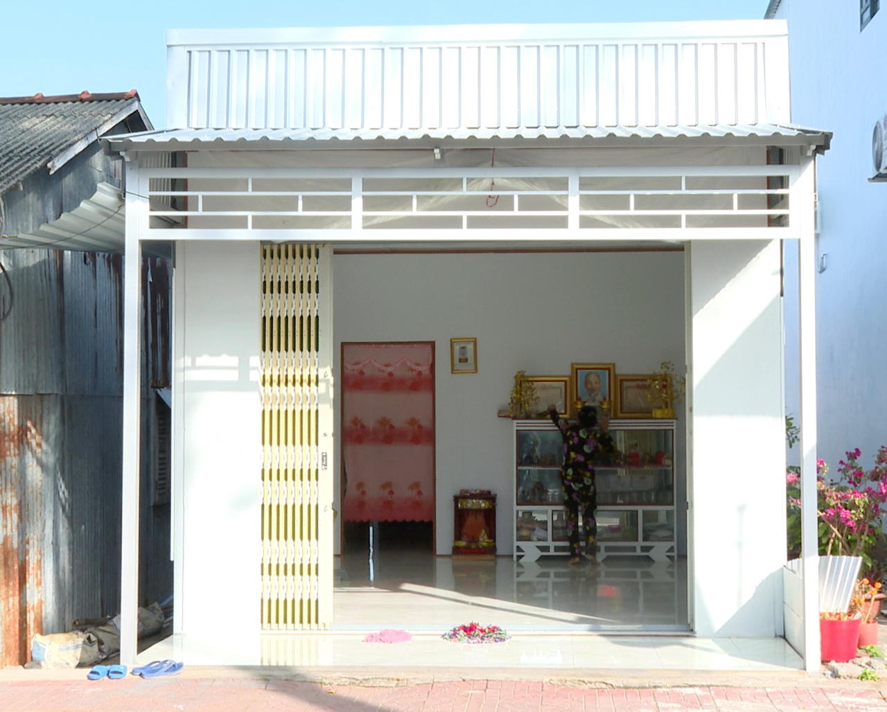 Căn nhà mẫu đã hoàn thiện.